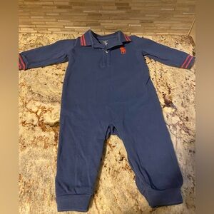 Ralph Lauren Blue One Piece with Red Details